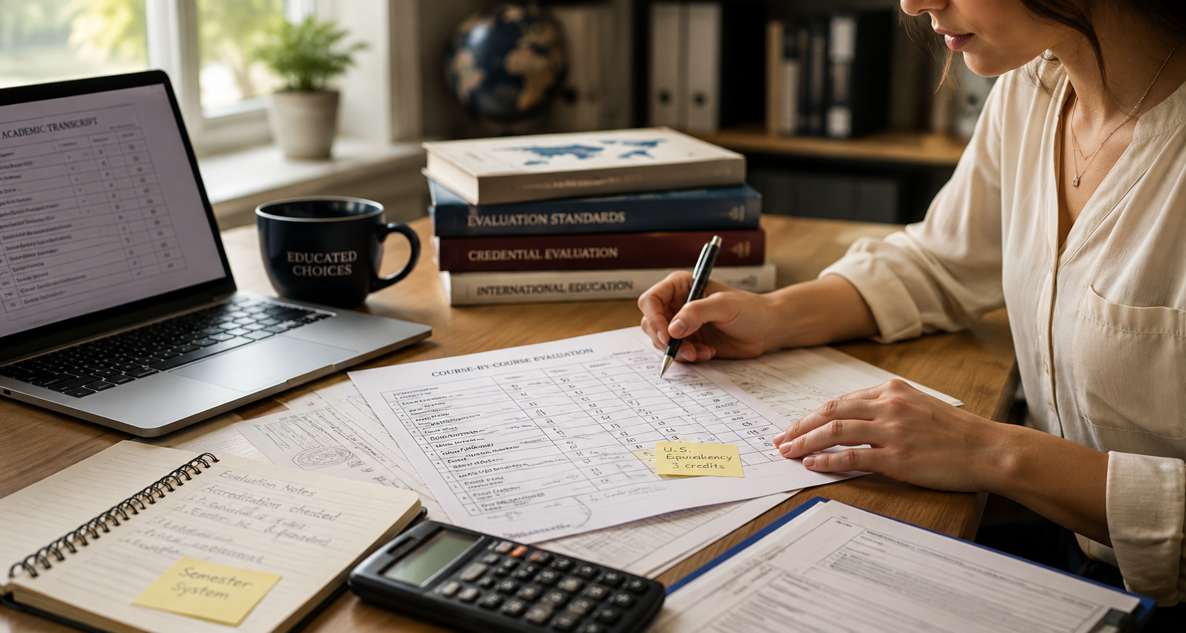 Course-by-course evaluation